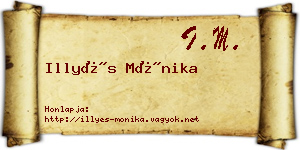 Illyés Mónika névjegykártya